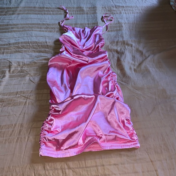 Pink Satin Dress - Picture 7 of 13